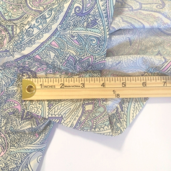 Soma Cotton Poplin Pajama Shorts In Global Paisley - Picture 8 of 12